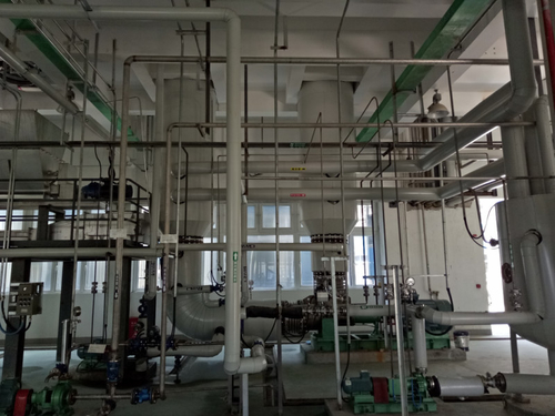 последний случай компании о Проект кристаллизации MVR хлорида натрия Taixing Changyuan Huasheng 5T h испарительный (отработанная вода индустрии батареи лития)
