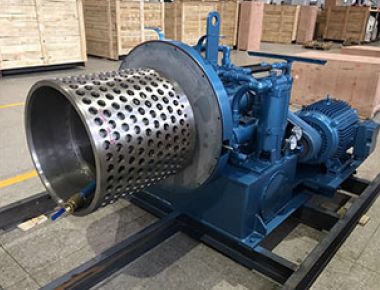 Система непрерывного разделения кристаллов и обезвоживания с центрифугой для выталкивания соли