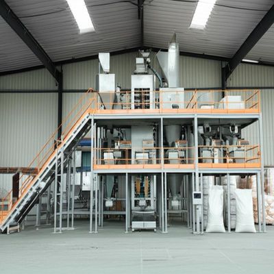 Полная промышленная производственная линия для автоматизированного взвешивания и упаковки соли в мешки