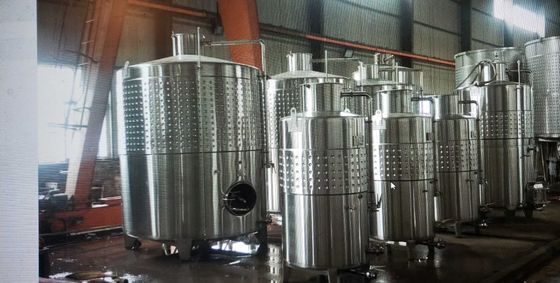 сосуд димпла этанола 1500L охлаждая закрытый кожухом